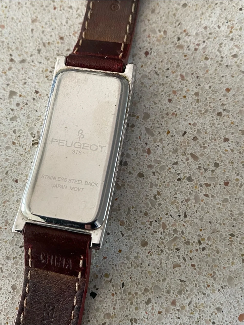 Vintage Peugeot Women’s Watch with Leather Band
